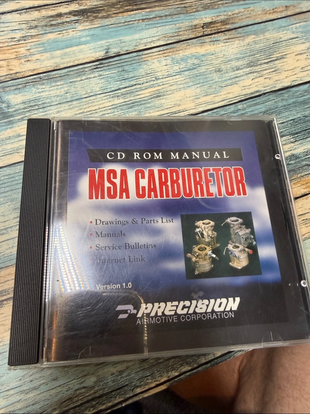 Precision airmotive corp. CD ROM manual for MSA Carburetor version 1.0